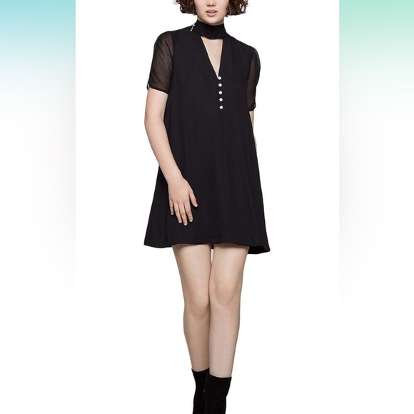 BCBG Generation Ruched Cocktail Mini Dress - Picture 1 of 5